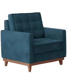 POLTRONA EVORA VELU DELUX AZUL MAR KAPPESBERG A034